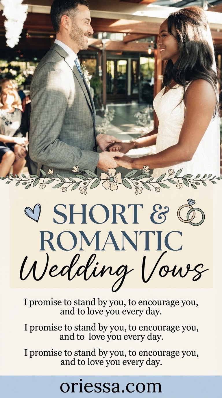 Short Romantic Wedding Vows