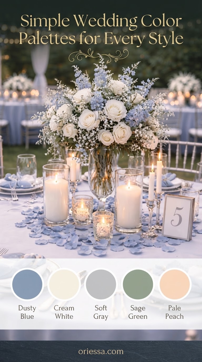 Simple Wedding Color Palettes for Every Style