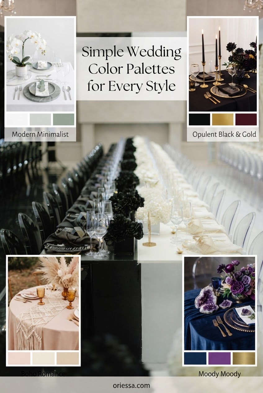 Simple Wedding Color Palettes for Every Style