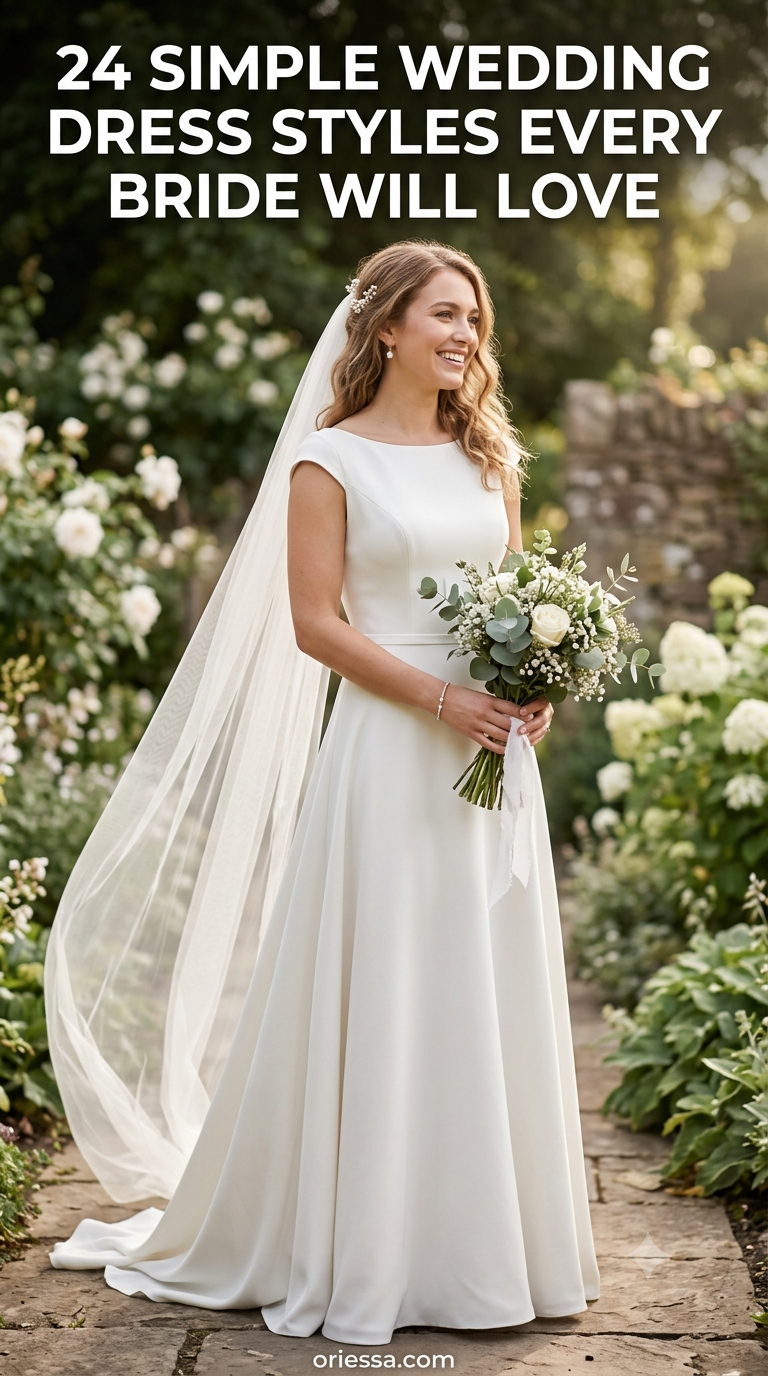 24 Simple Wedding Dress Styles Every Bride Will Love