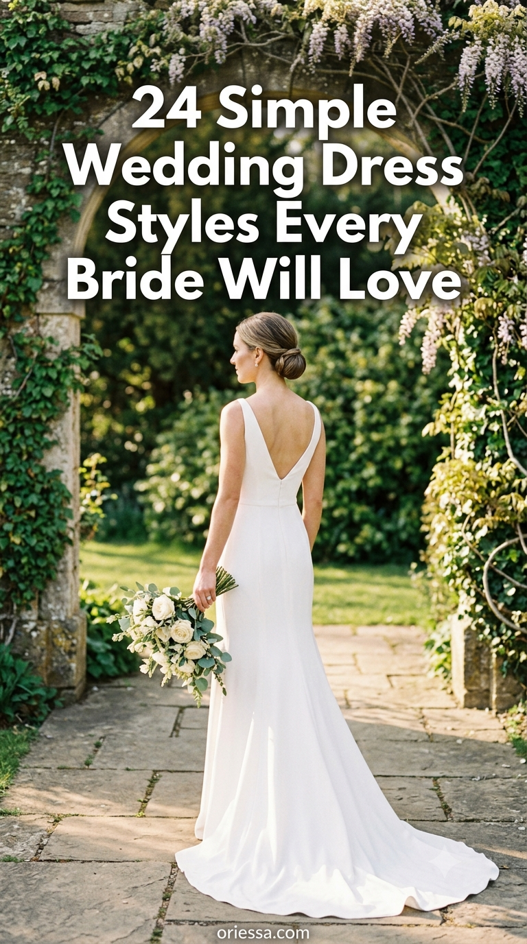 24 Simple Wedding Dress Styles Every Bride Will Love
