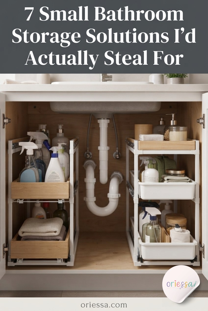7 Small Bathroom Storage Solutions I'd Actually Steal For