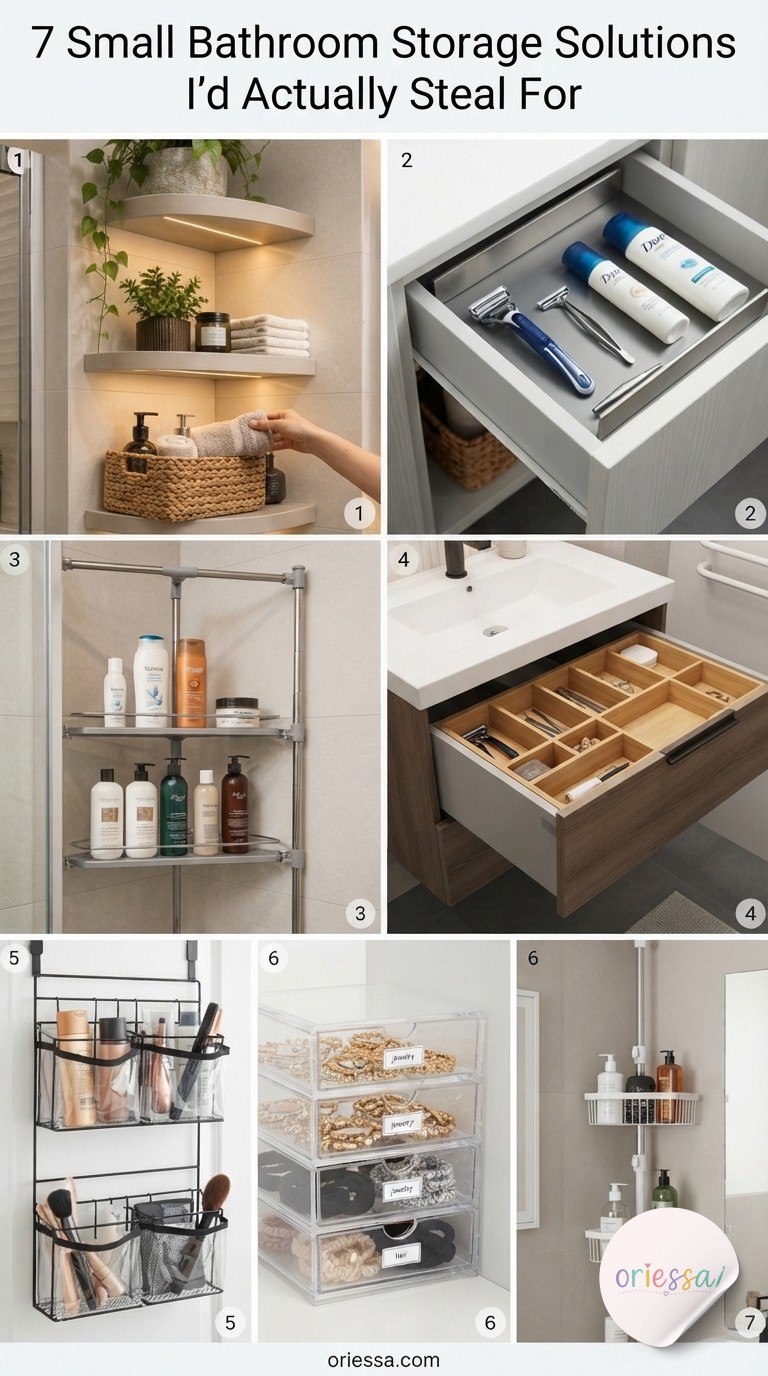 7 Small Bathroom Storage Solutions I'd Actually Steal For