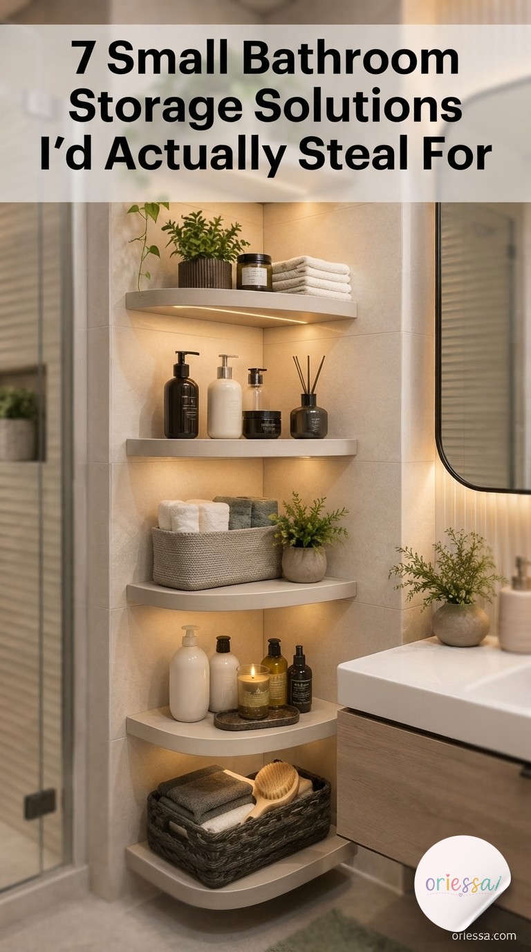 7 Small Bathroom Storage Solutions I'd Actually Steal For