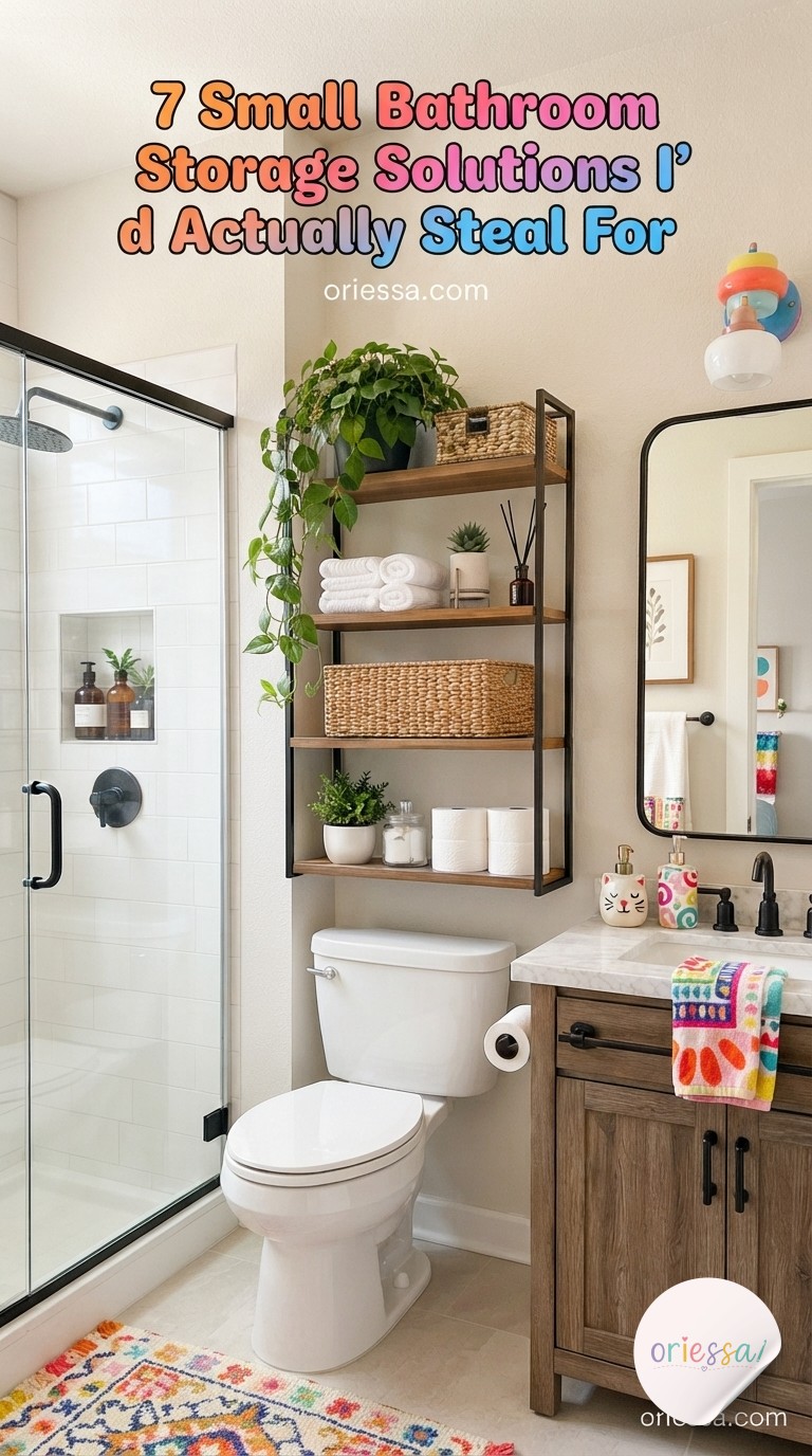 7 Small Bathroom Storage Solutions I'd Actually Steal For