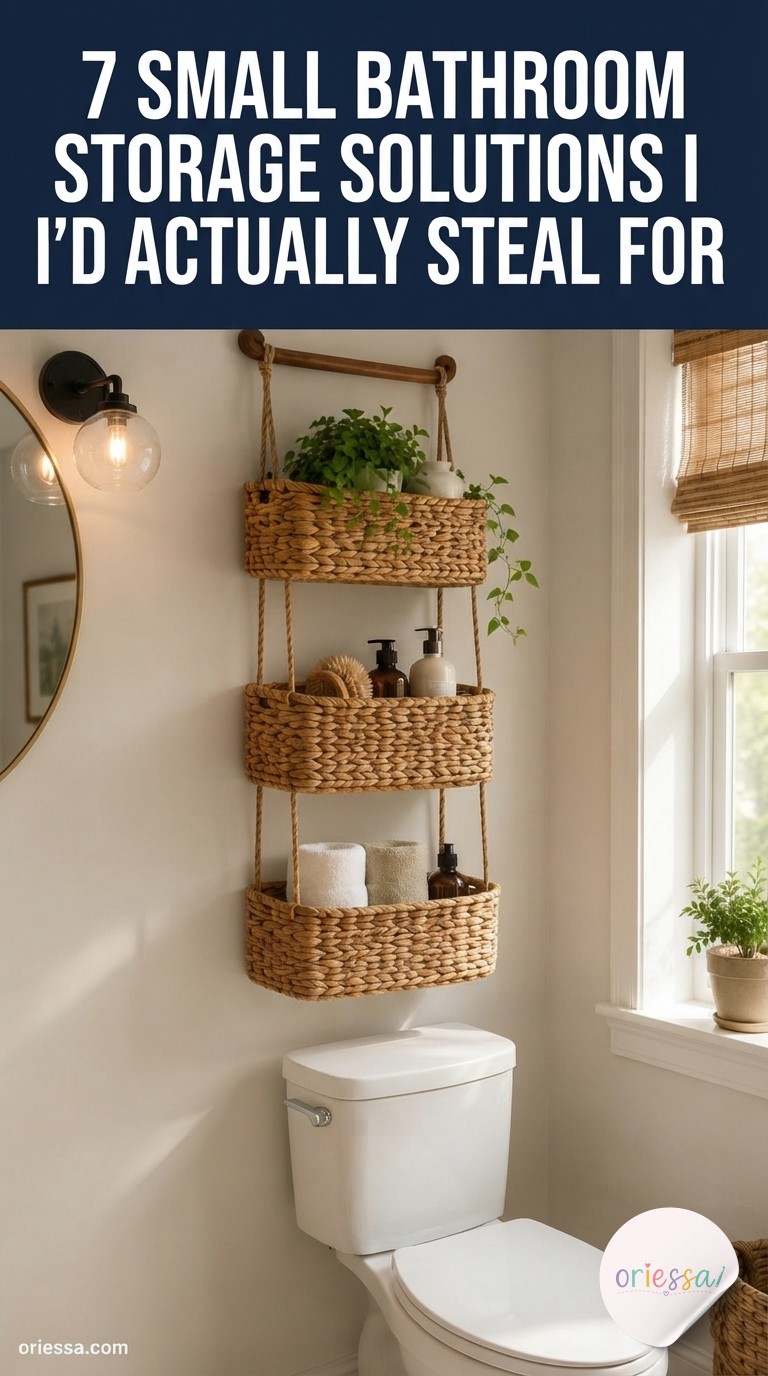 7 Small Bathroom Storage Solutions I'd Actually Steal For
