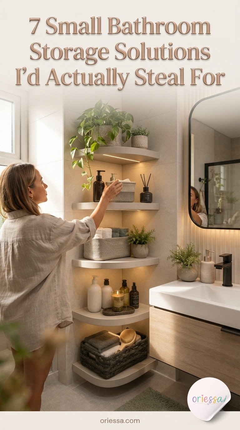 7 Small Bathroom Storage Solutions I'd Actually Steal For