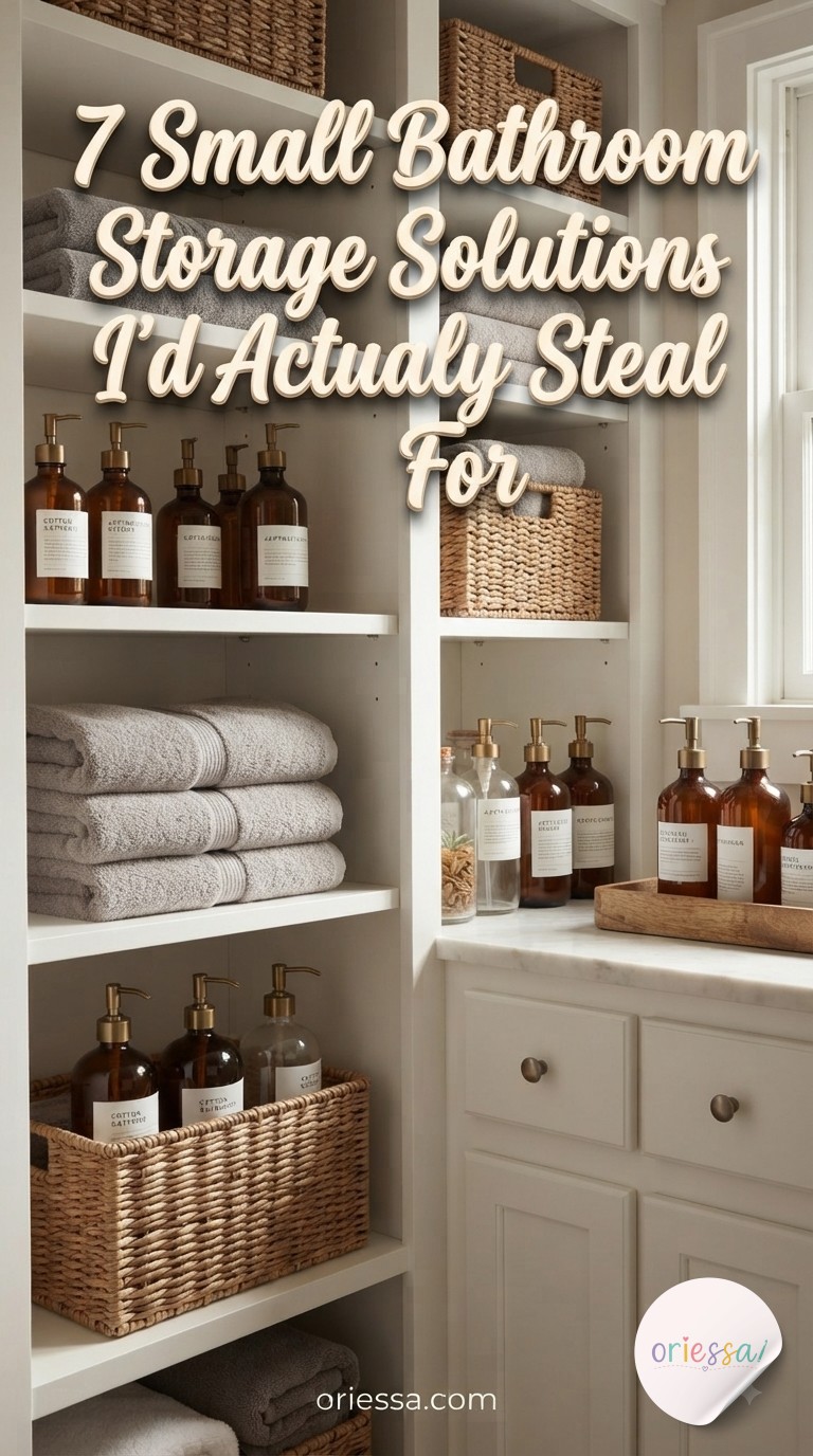 7 Small Bathroom Storage Solutions I'd Actually Steal For