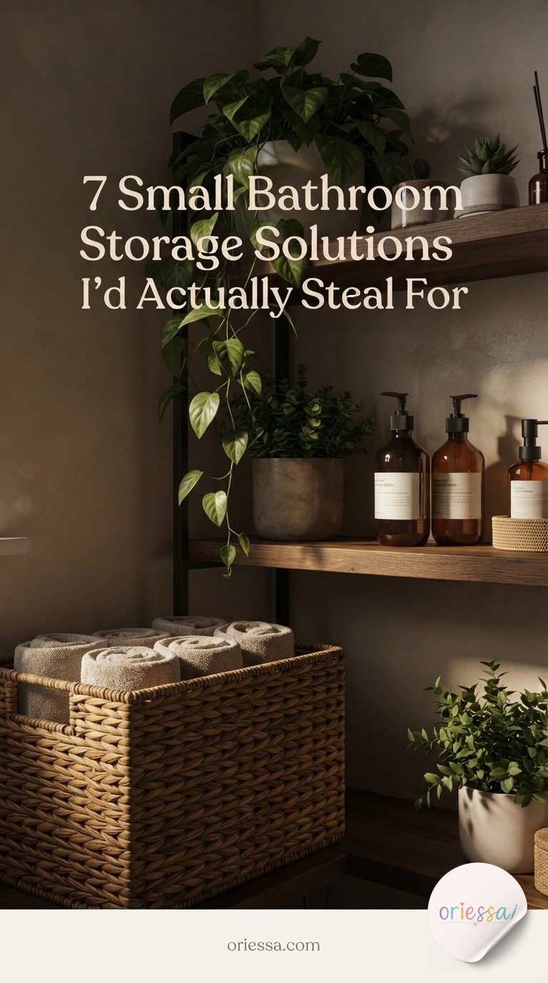 7 Small Bathroom Storage Solutions I'd Actually Steal For
