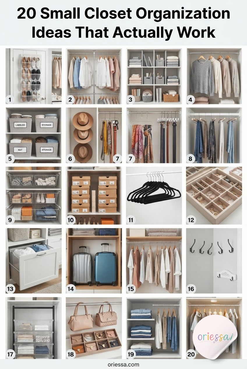 20 Small Closet Organization Ideas That Actually Work