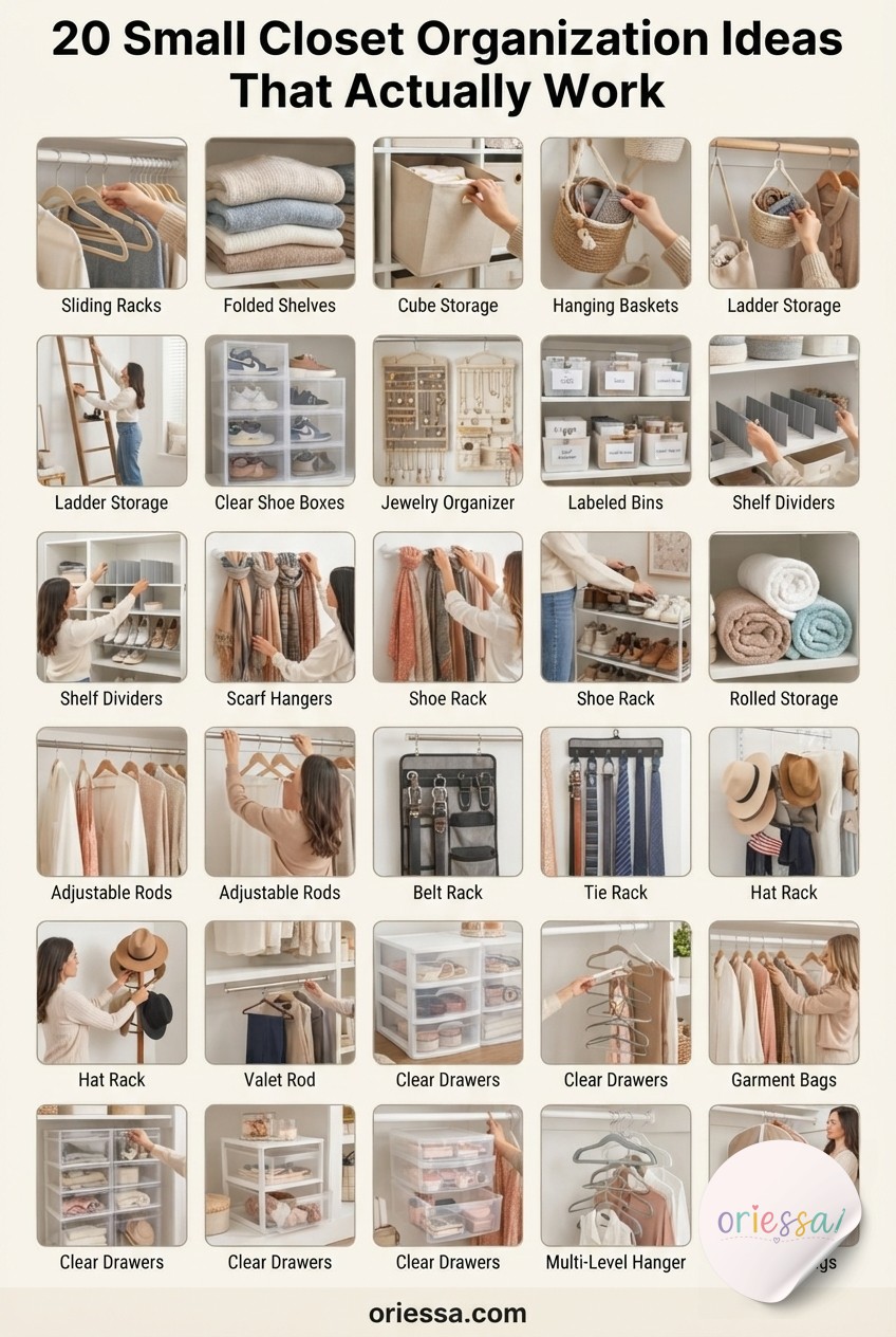 20 Small Closet Organization Ideas That Actually Work
