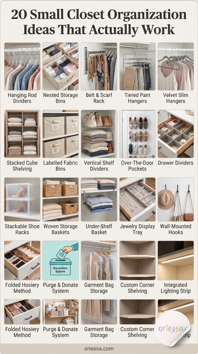 20 Small Closet Organization Ideas That Actually Work