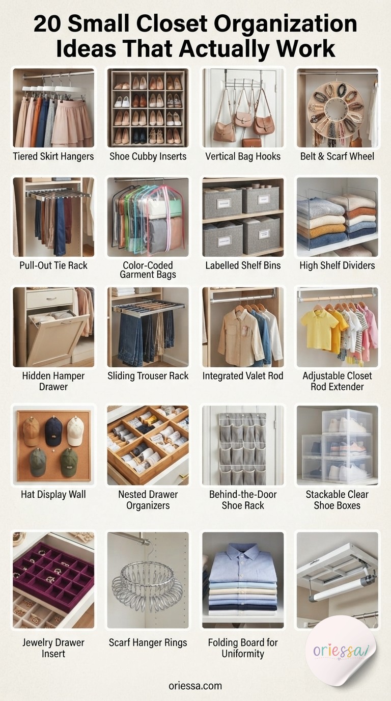 20 Small Closet Organization Ideas That Actually Work