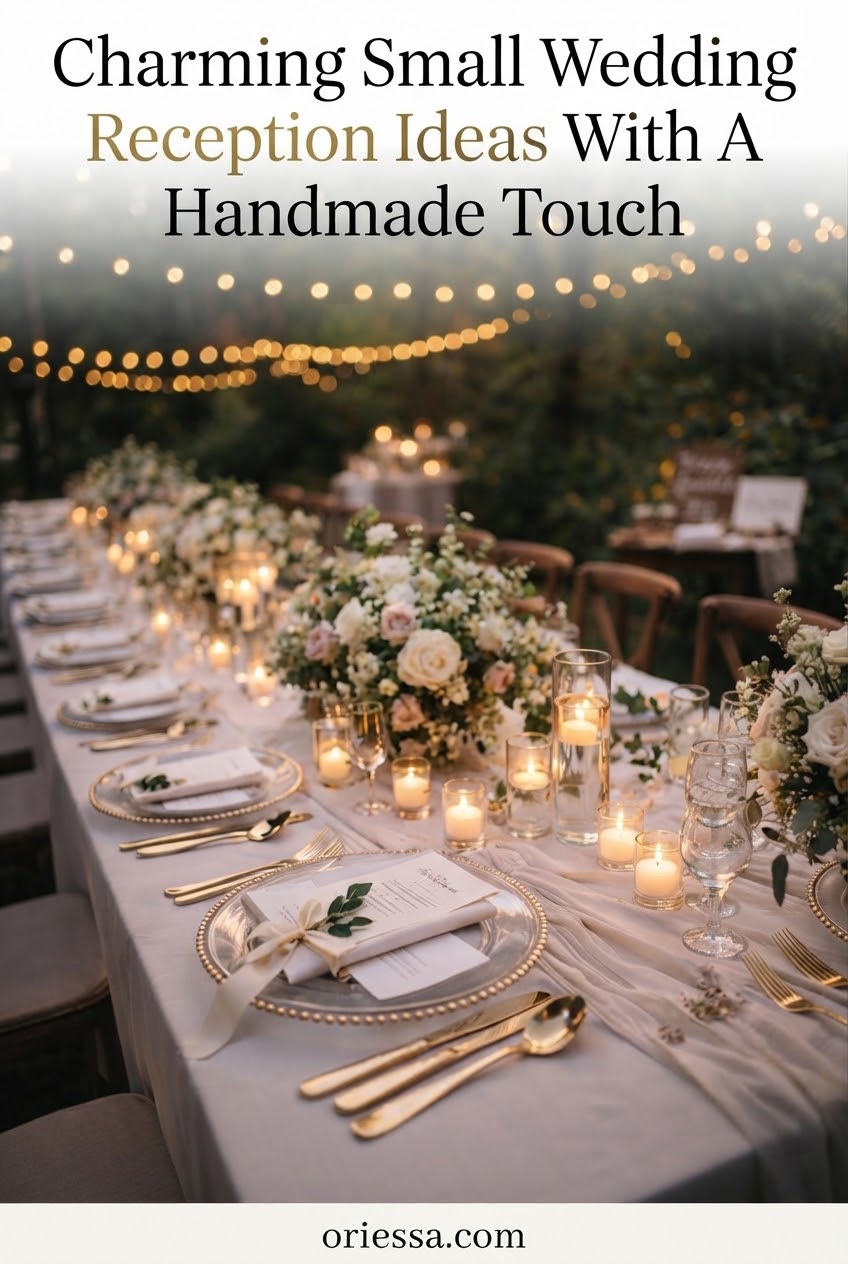 Charming Small Wedding Reception Ideas With A Handmade Touch