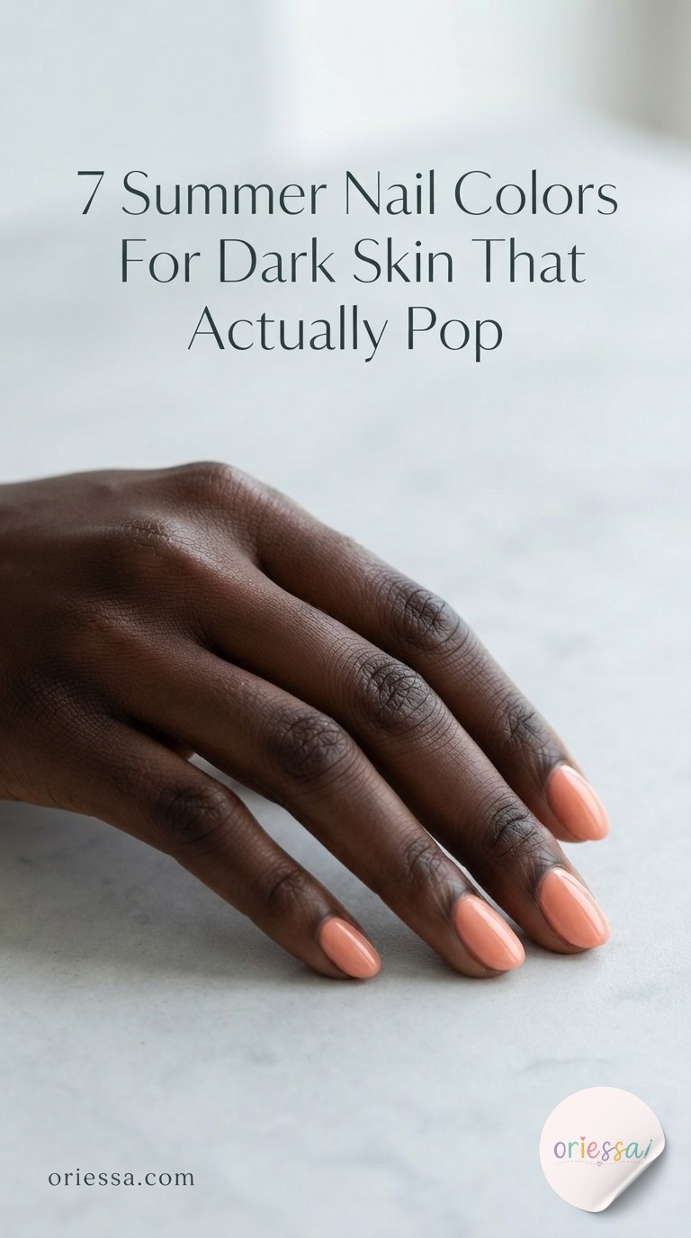 7 Summer Nail Colors For Dark Skin That Actually Pop