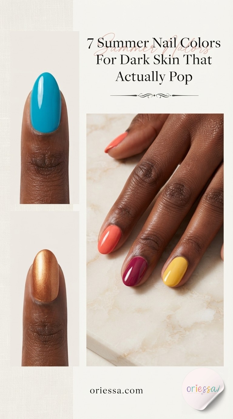 7 Summer Nail Colors For Dark Skin That Actually Pop