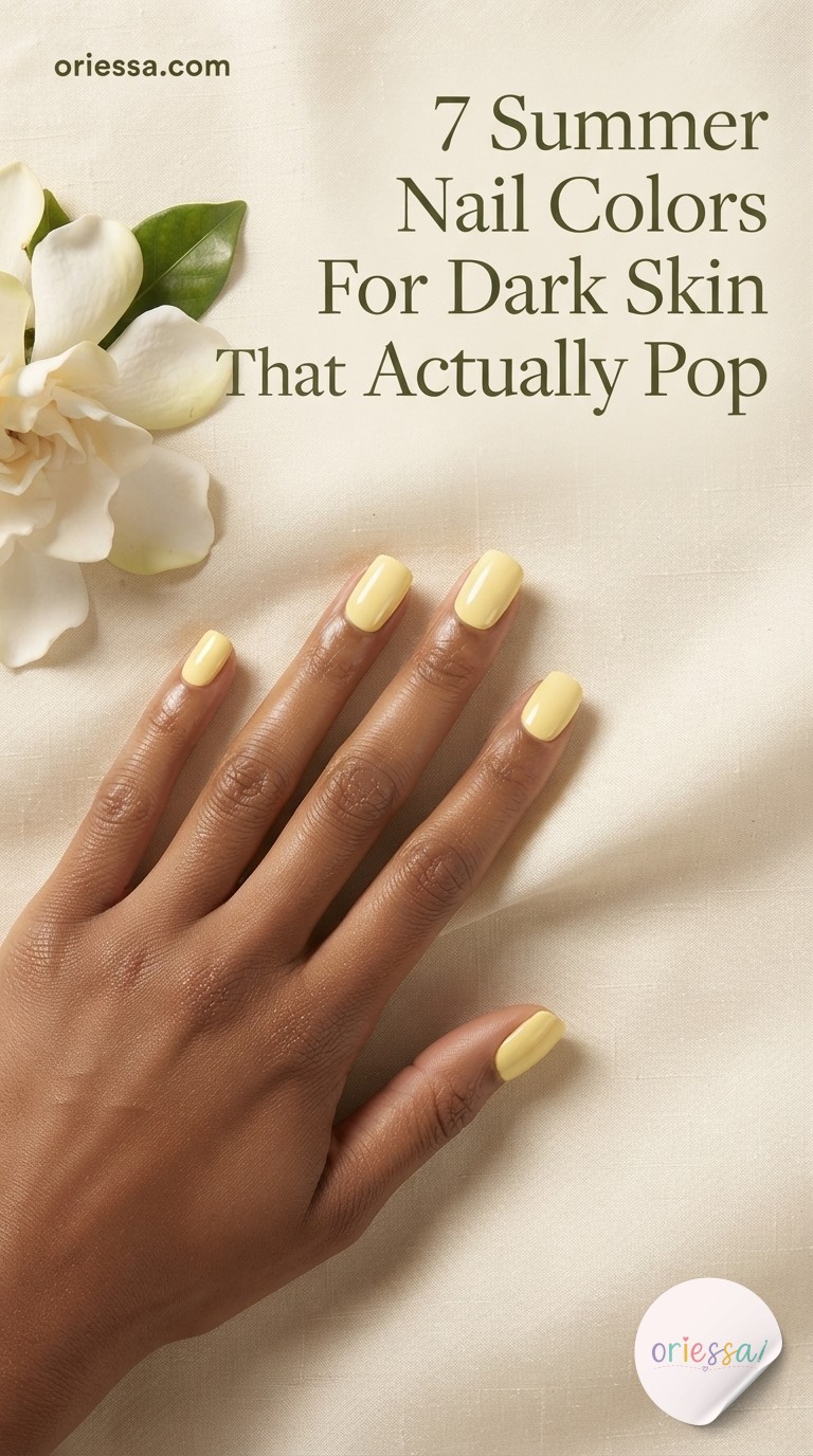 7 Summer Nail Colors For Dark Skin That Actually Pop