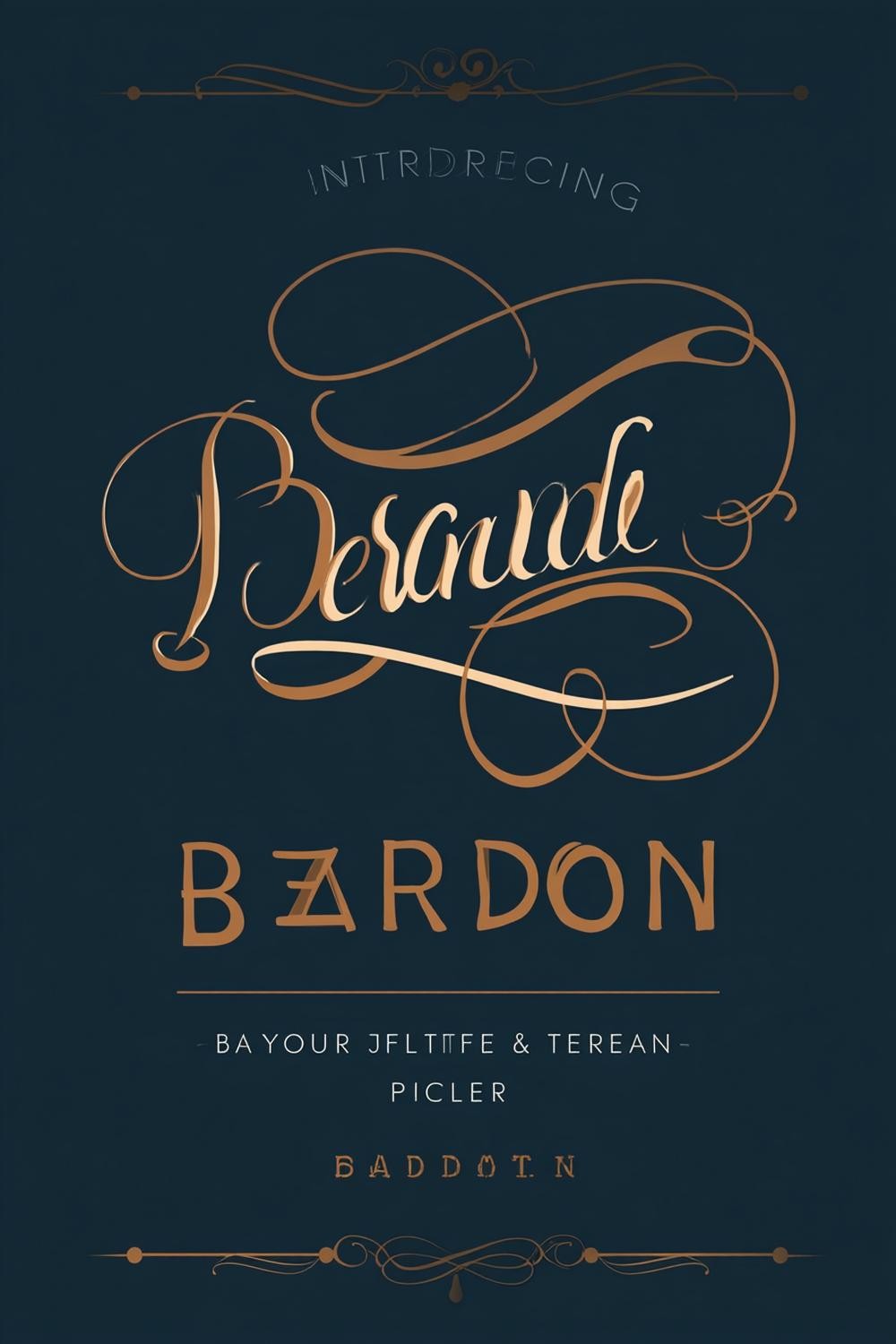 Ornate Script Design