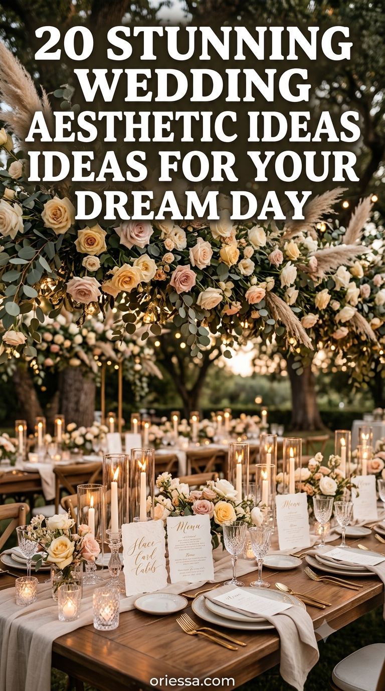 20 Stunning Wedding Aesthetic Ideas for Your Dream Day