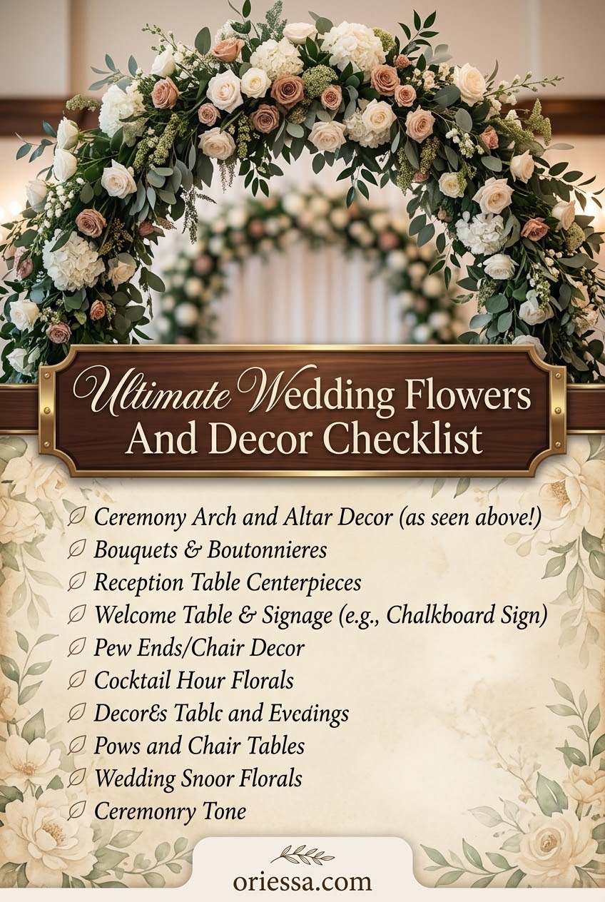 Ultimate Wedding Flowers And Decor Checklist