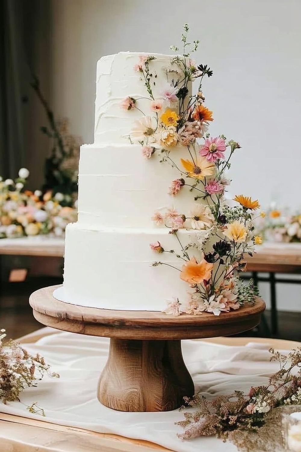 Wildflower Cascade Cake