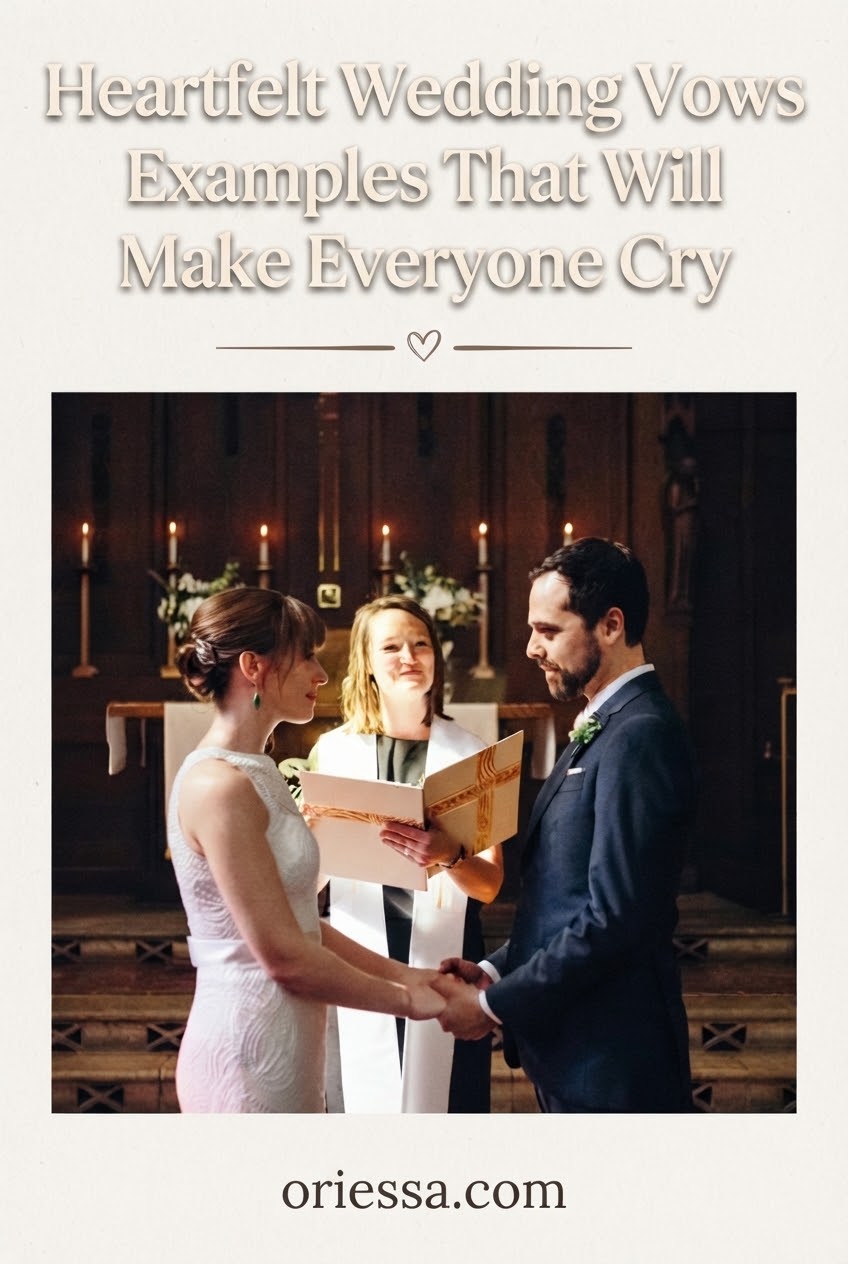 Heartfelt Wedding Vows Examples That Will Make Everyone Cry