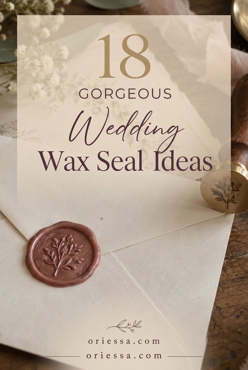 18 Gorgeous Wedding Wax Seal Ideas