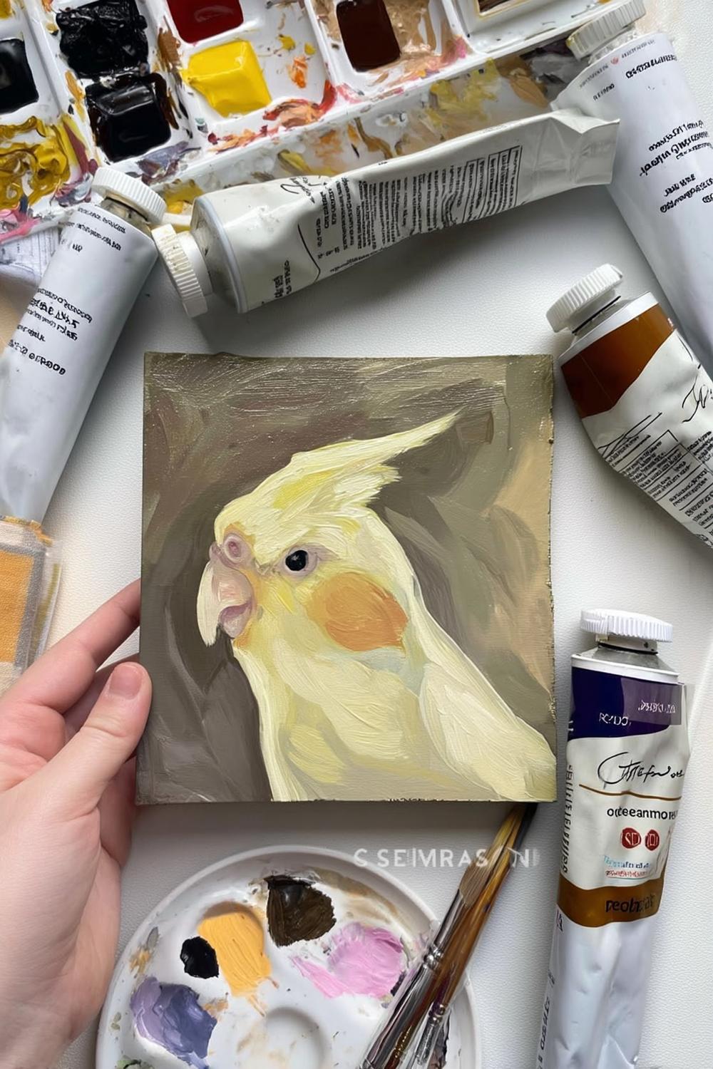 Charming Cockatiel Portrait