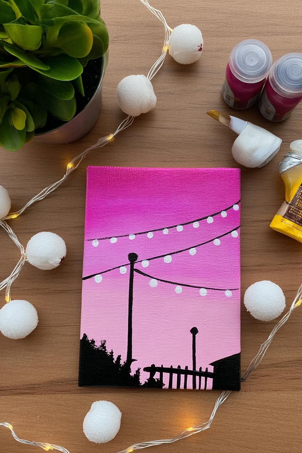 Cozy String Light Scene