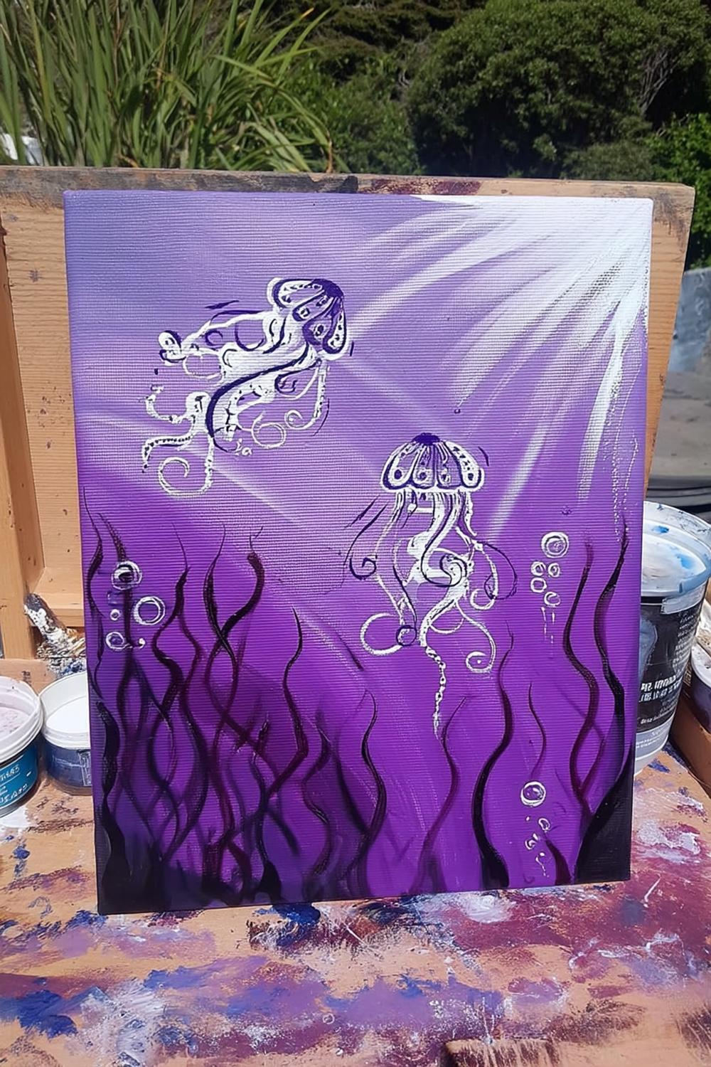 Ethereal Purple Jellyfish