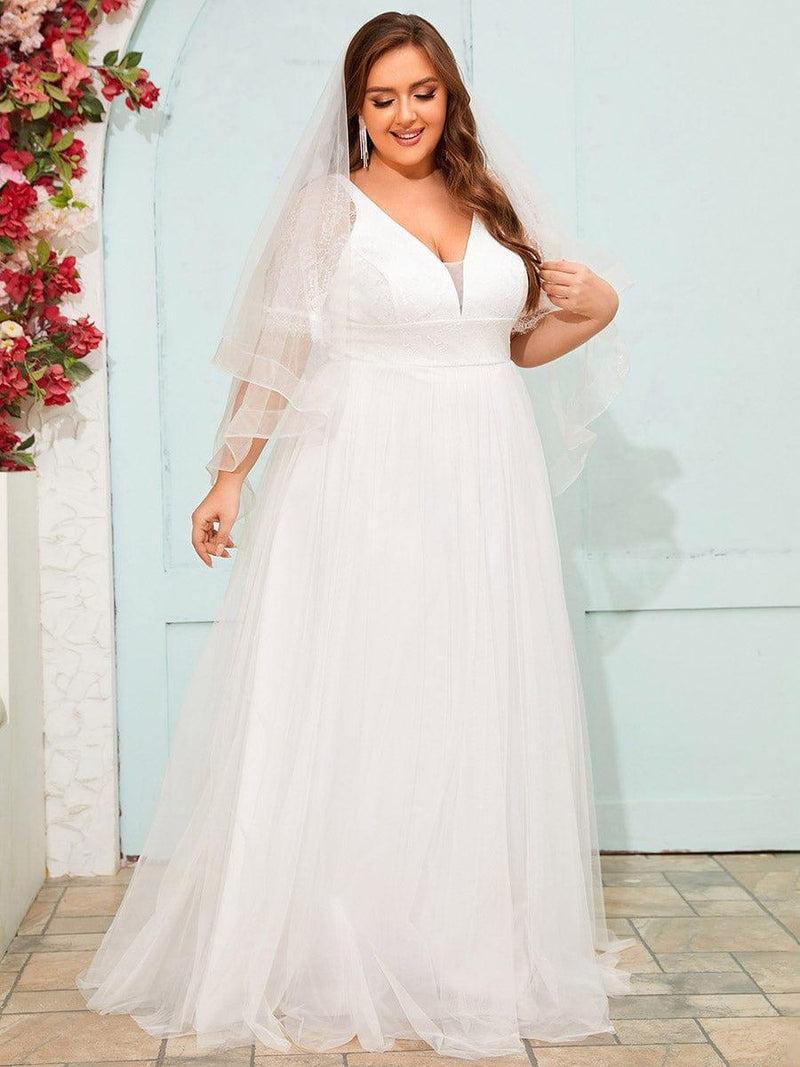Plus size wedding dress under 500