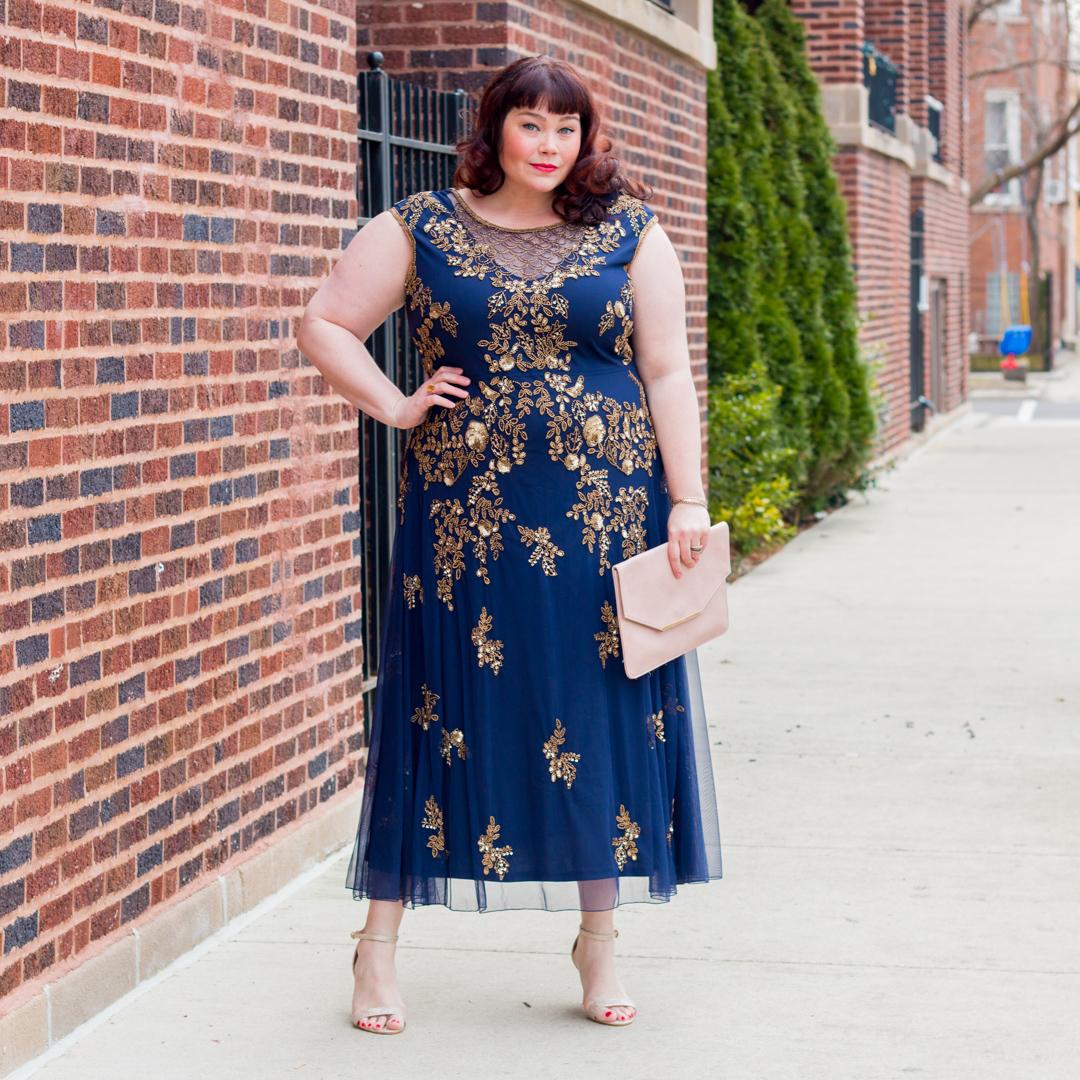 Plus size wedding guest dress style
