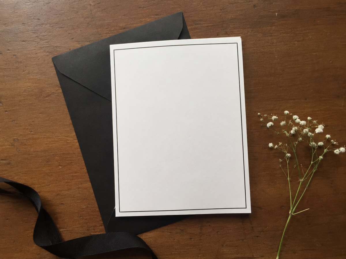 Pocket fold wedding invitation