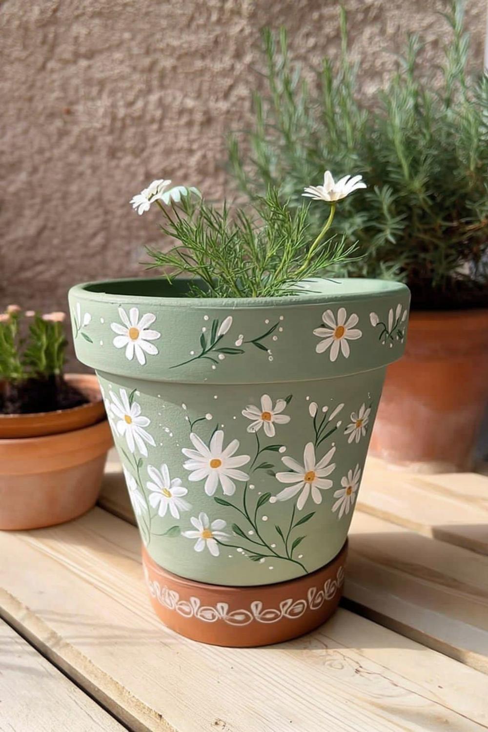 Daisy Garden Flower Pot