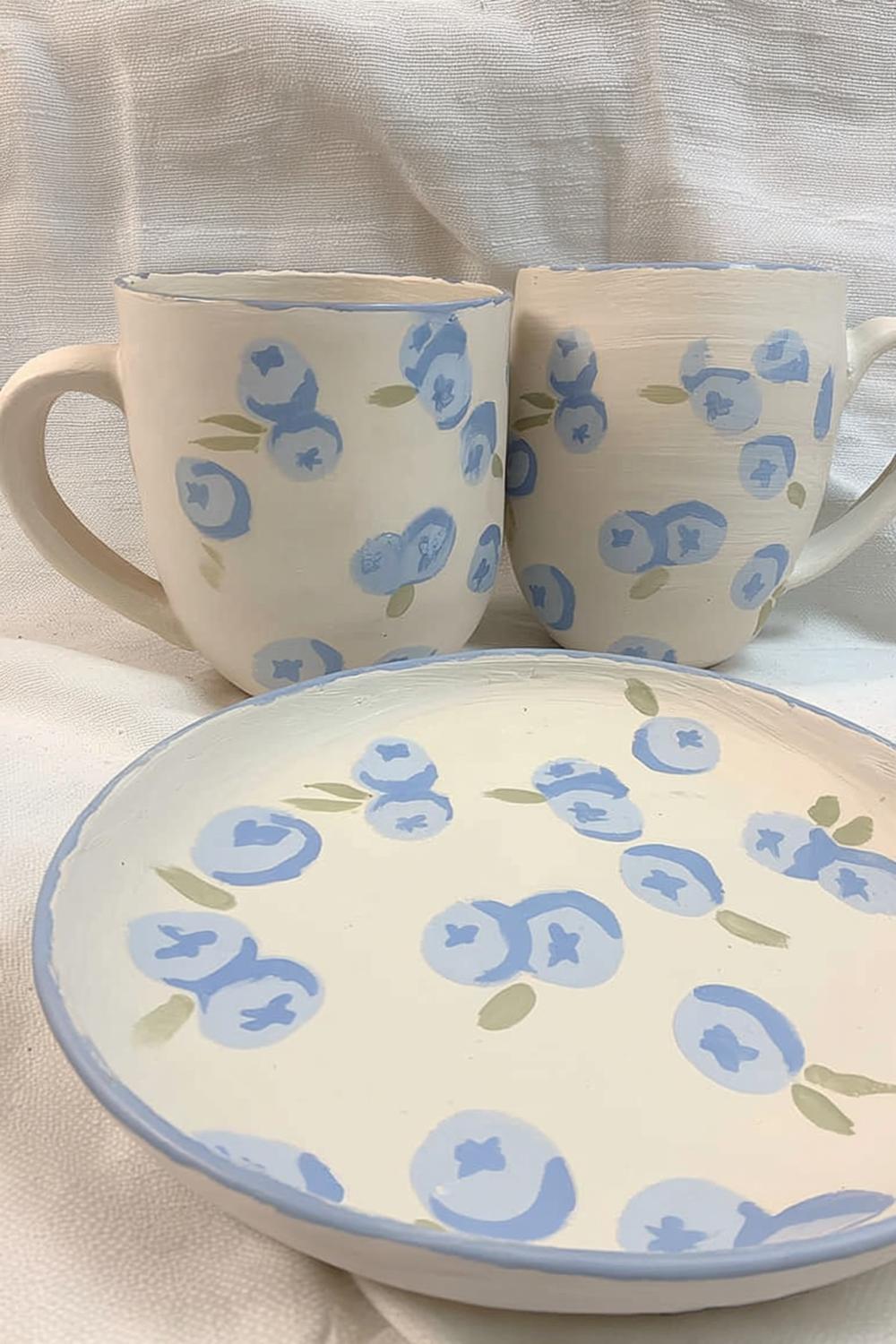 Matching Blueberry Tea Set