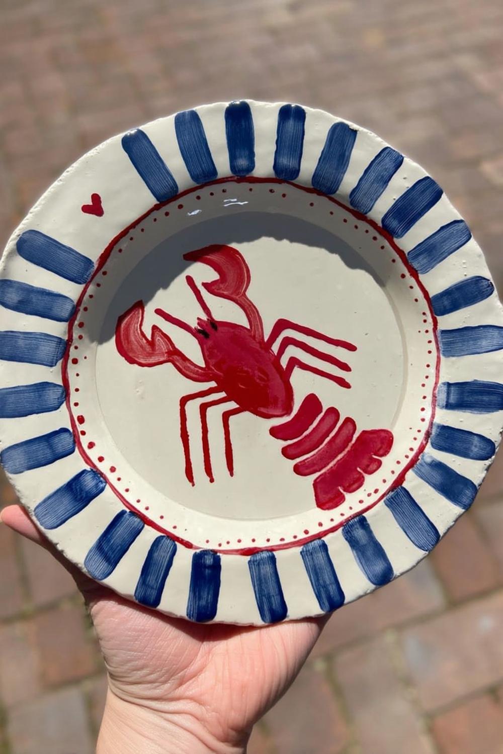 Nautical Lobster Dinner Plate