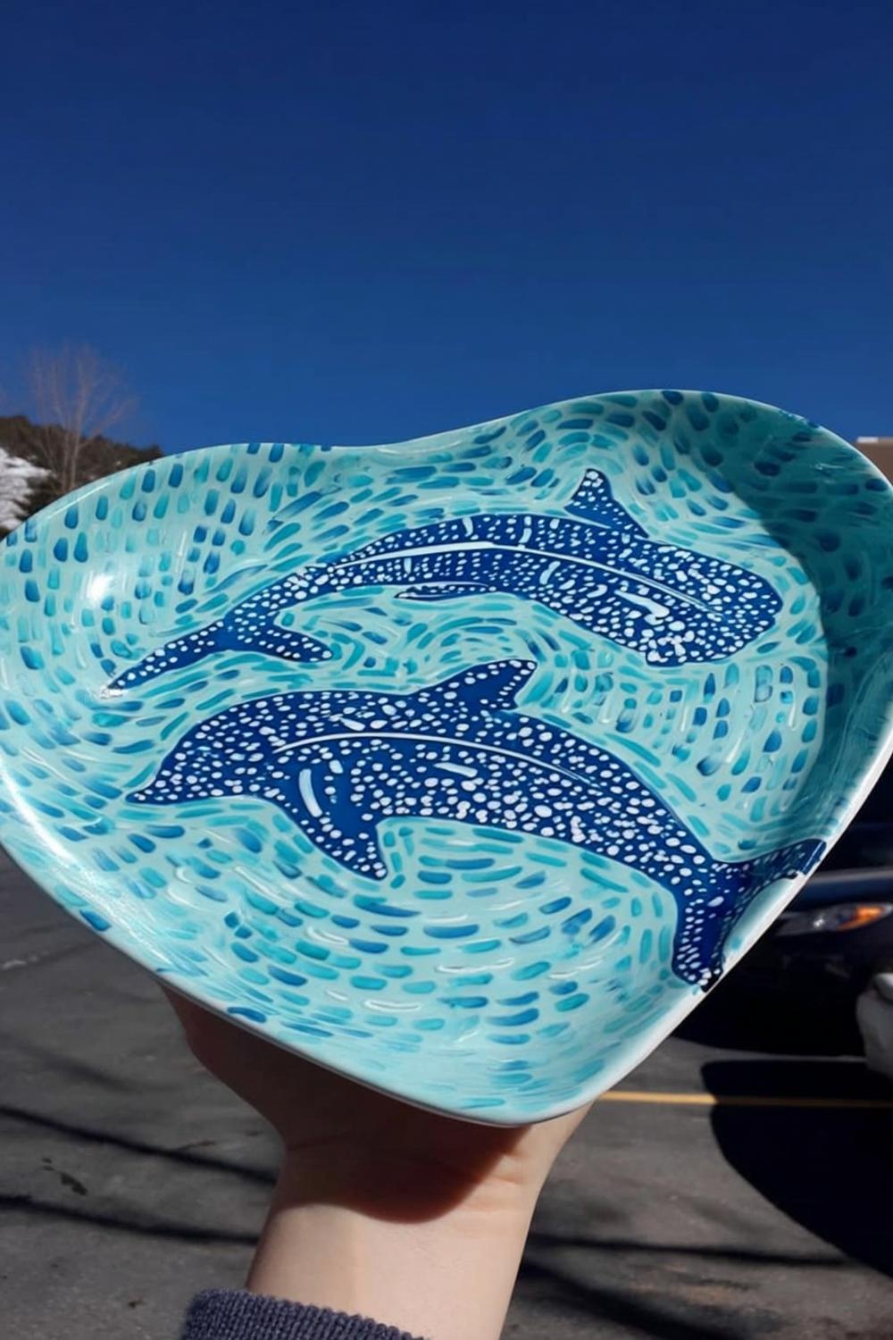 Ocean Wave Ceramic Bowl