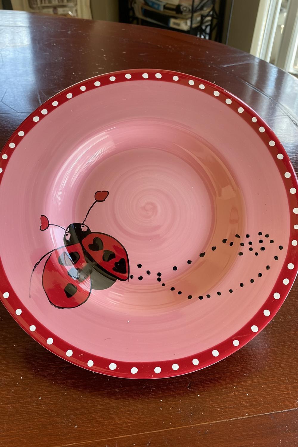Sweet Ladybug Garden Bowl