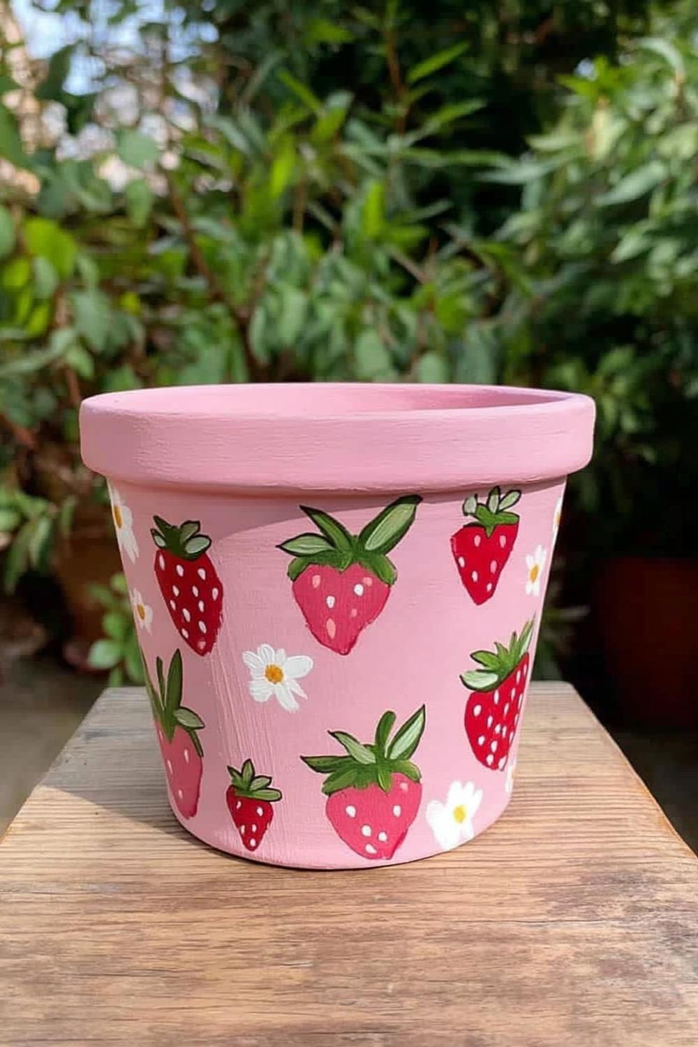 Sweet Strawberry Garden Pot