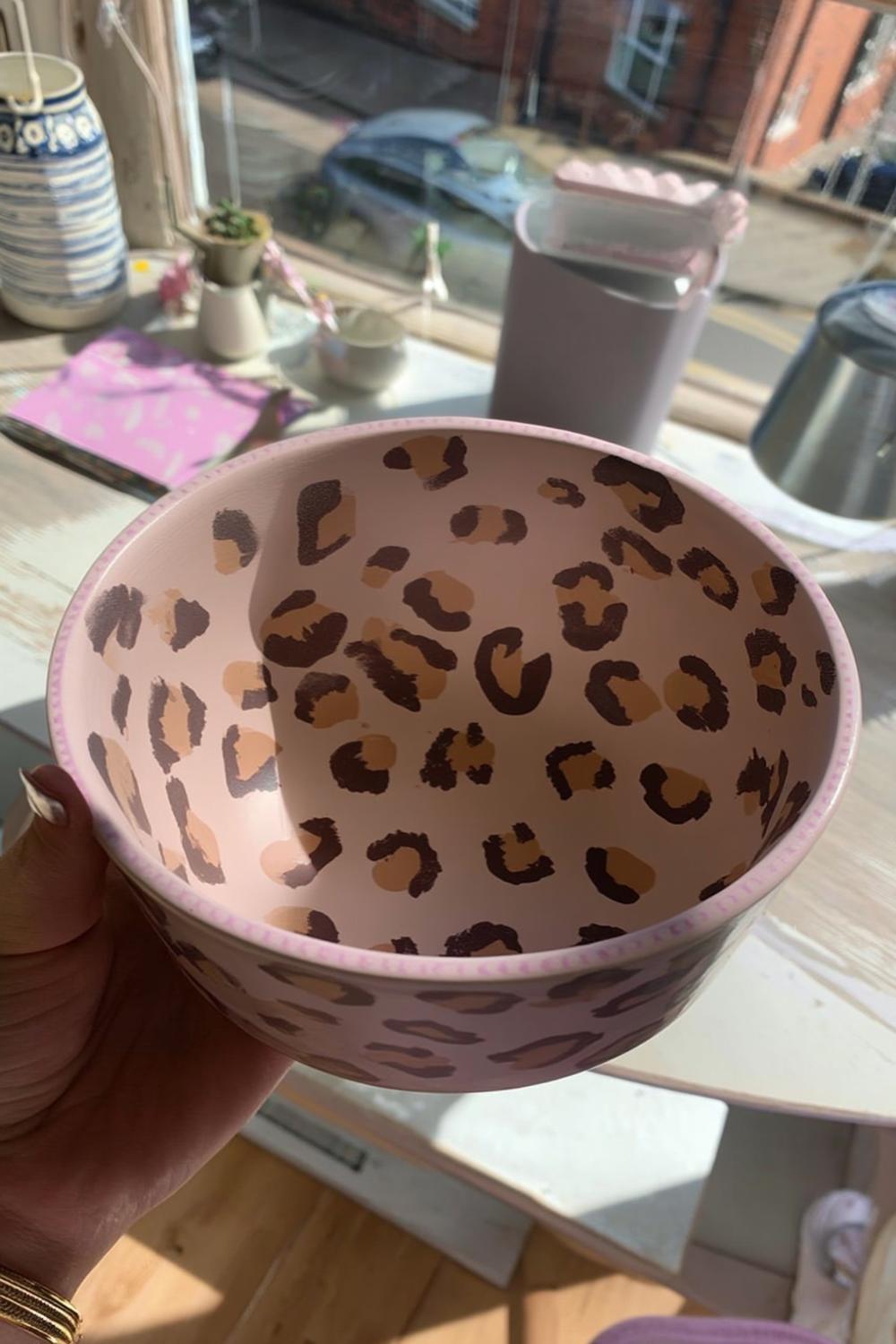 Trendy Leopard Print Bowl