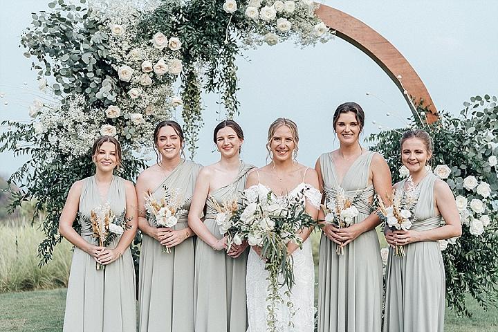 sage green boho bridesmaid dresses