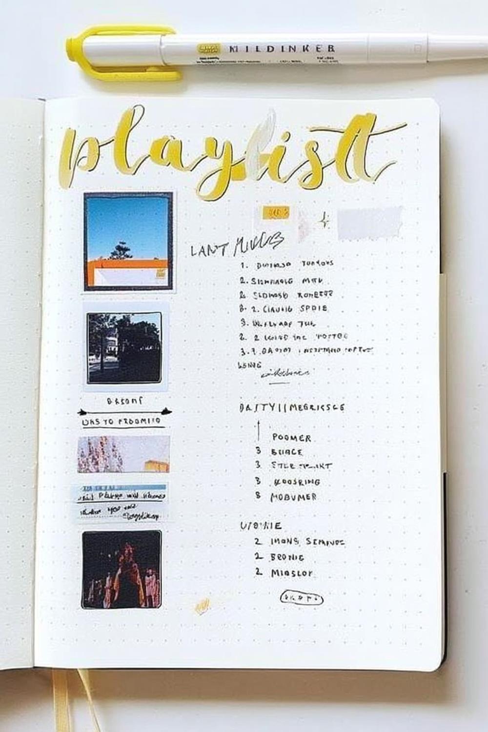 Music Playlist Journal