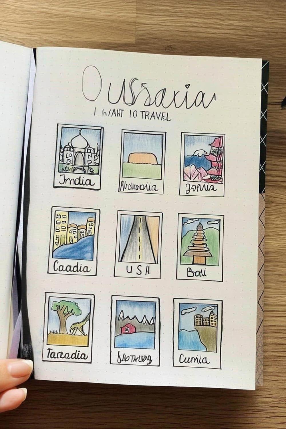Travel Dreams Layout