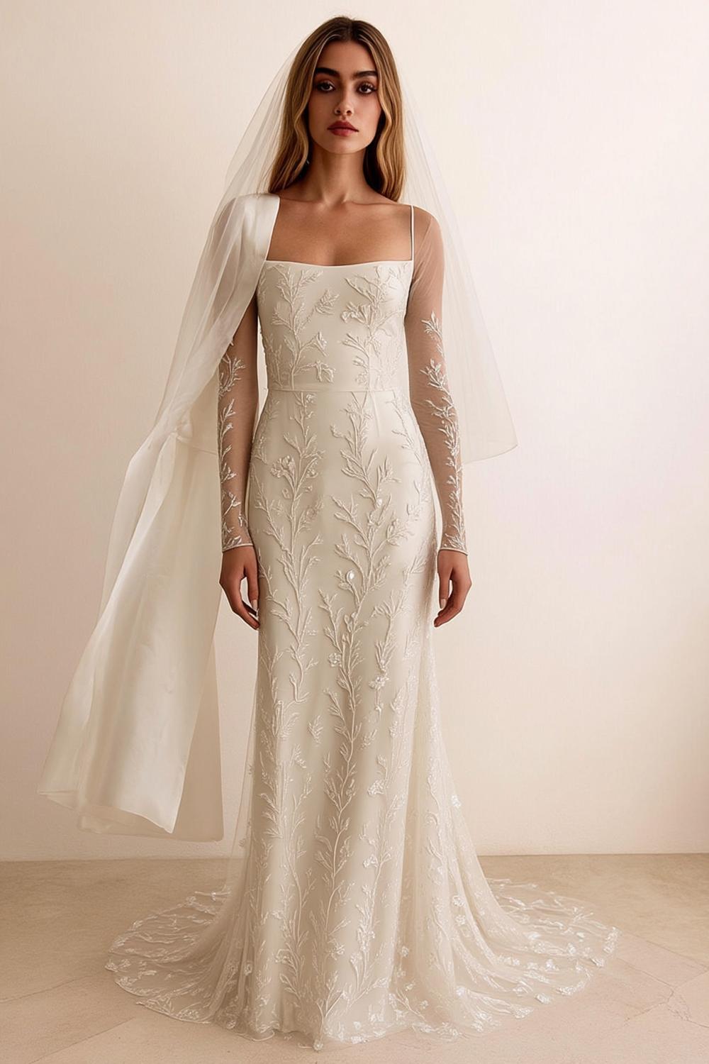 Botanical Embroidered Elegance
