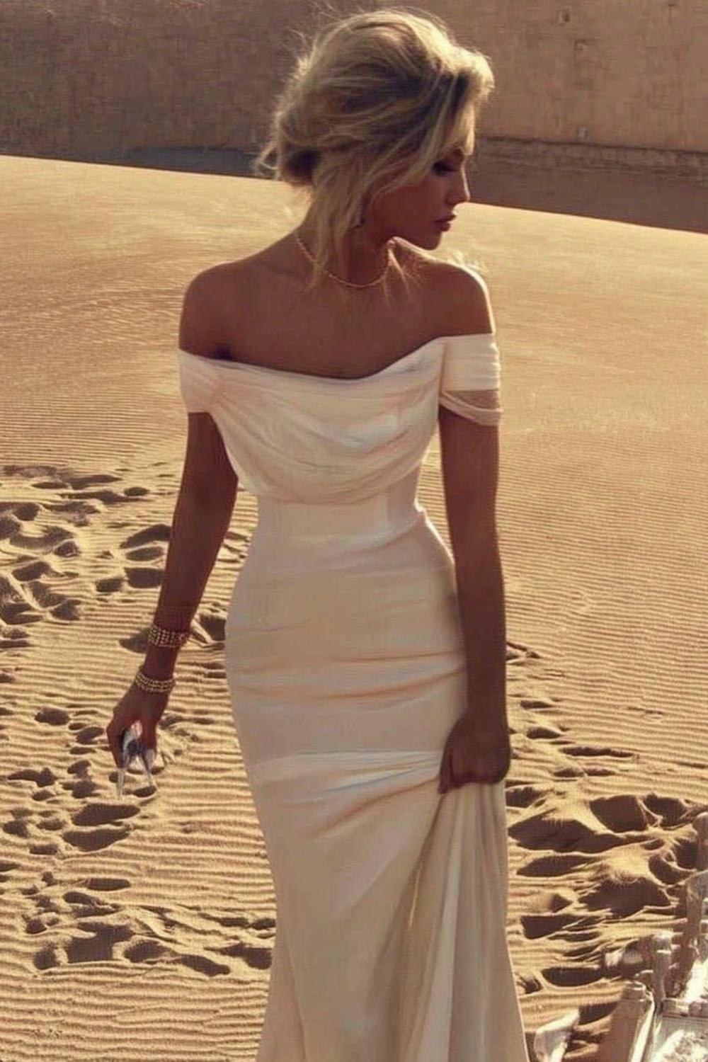 Off-Shoulder Desert Romance