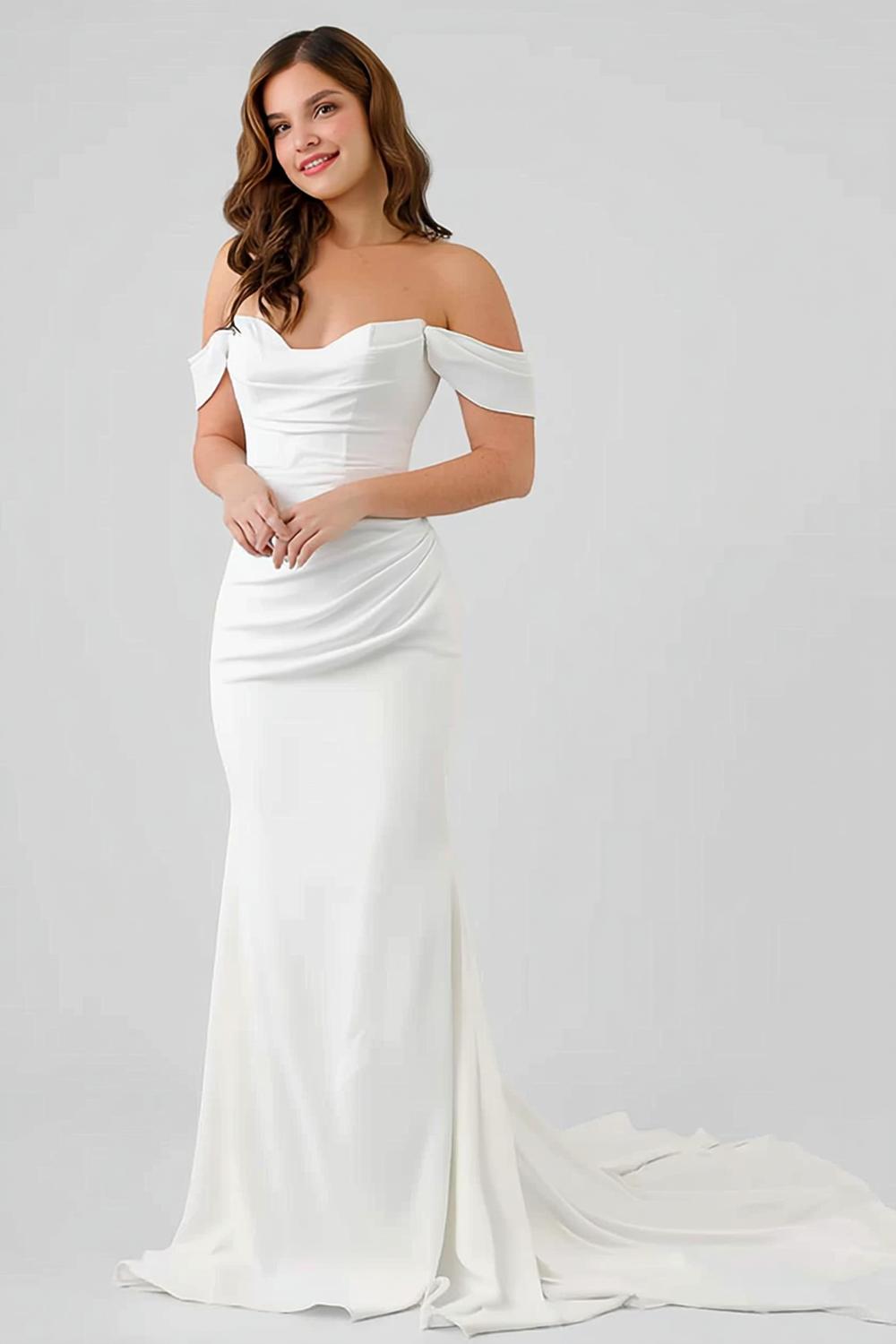 Romantic Off-Shoulder Bow