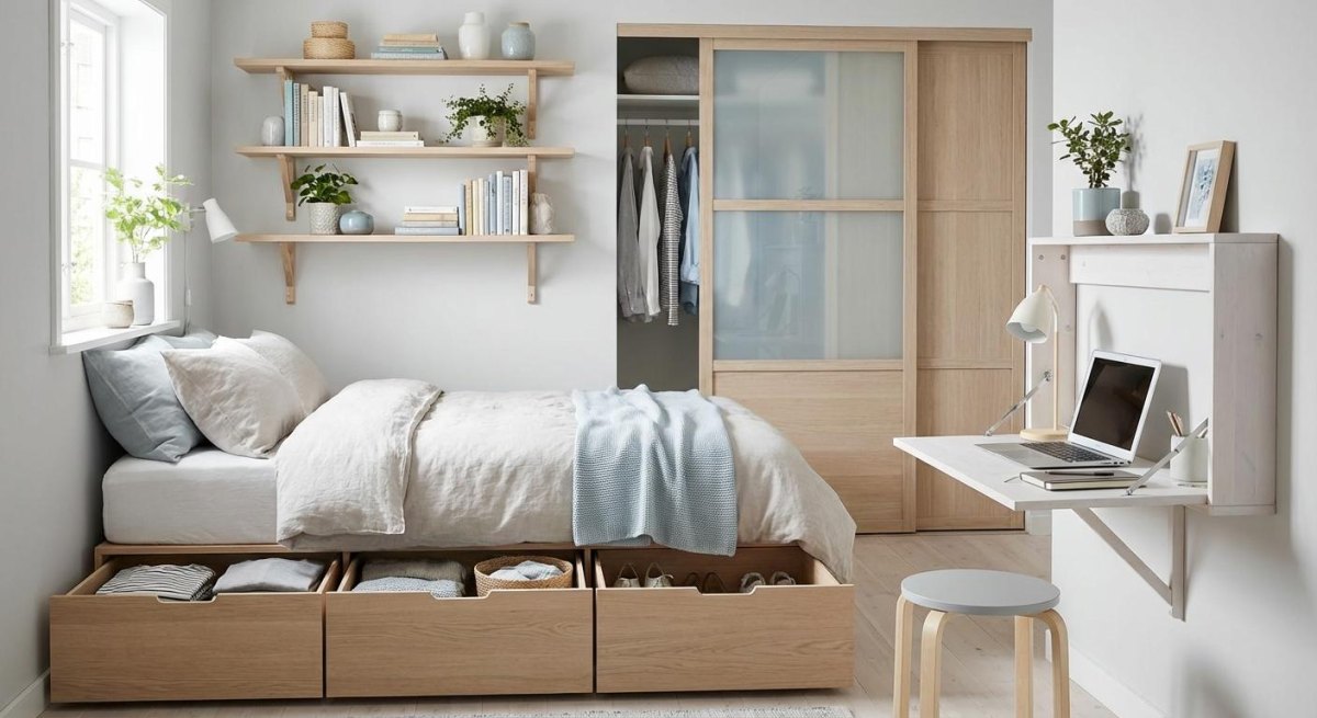 Small bedroom storage ideas