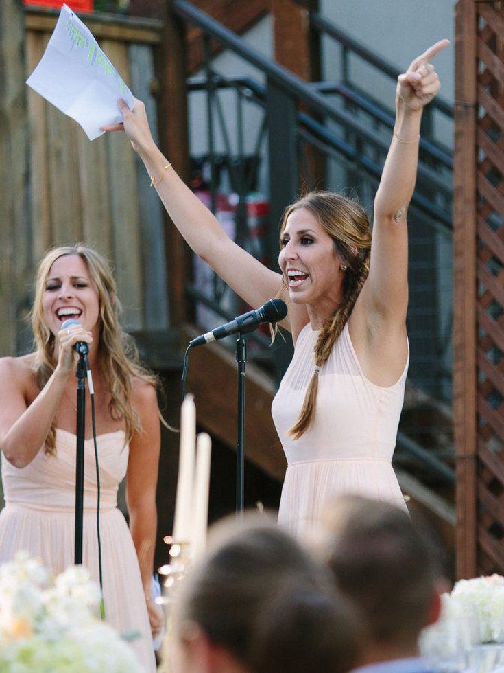 Creative wedding speech idea