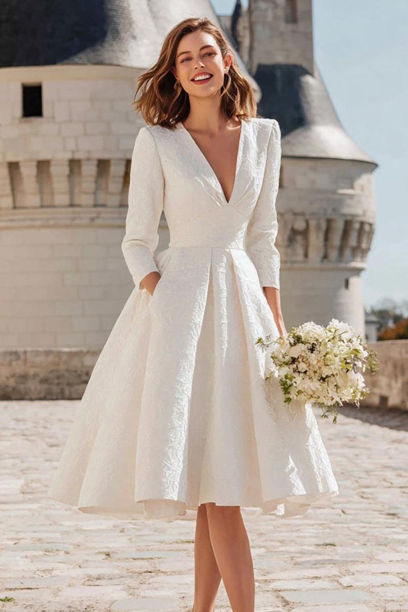 Vintage courthouse wedding dress