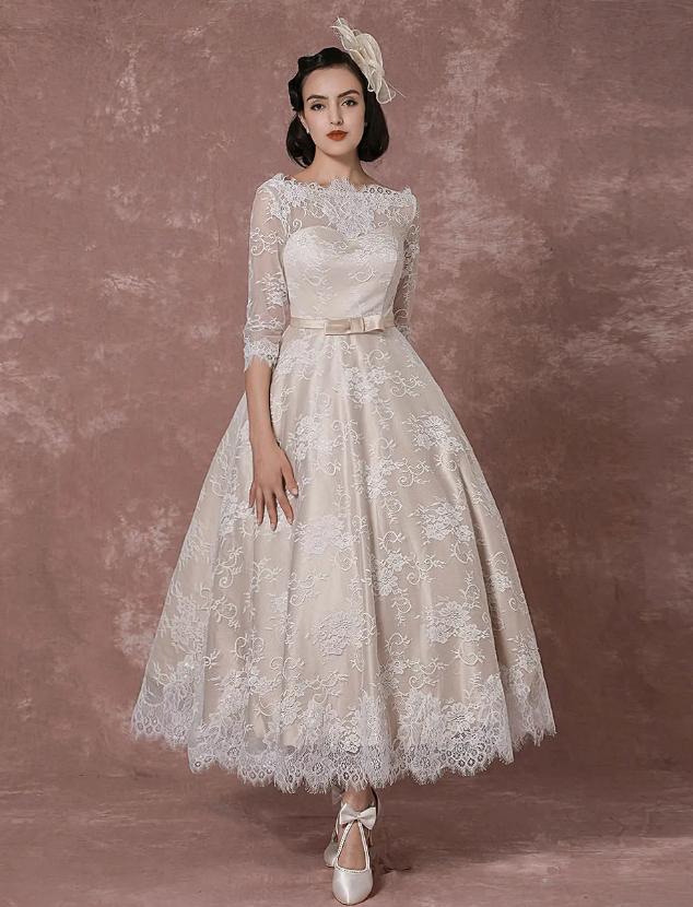 Vintage inspired wedding dress